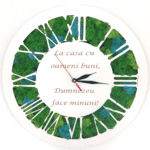 Ceas cu licheni - litere romane