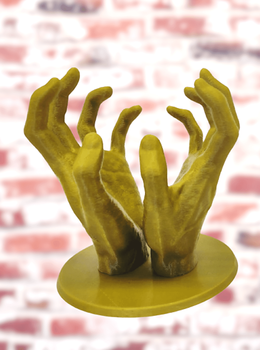 Blank pentru decoratiuni "2 maini", plastic, printat 3D - imagine 2