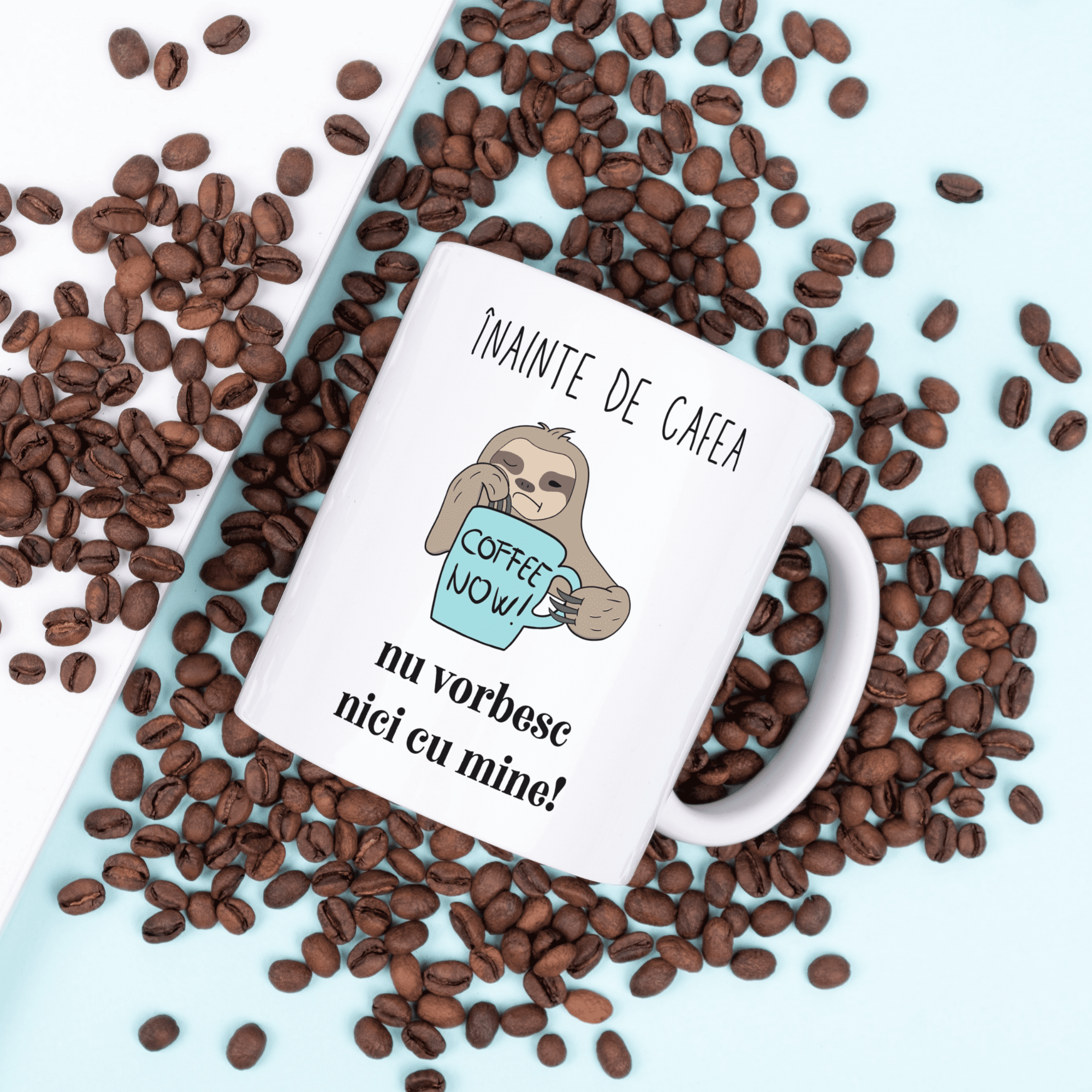Cană personalizată "Înainte de cafea nu vorbesc nici cu mine"