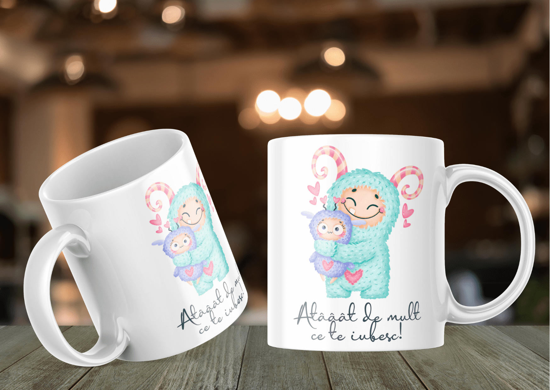 Cană personalizată "Atât de mult ce te iubesc"