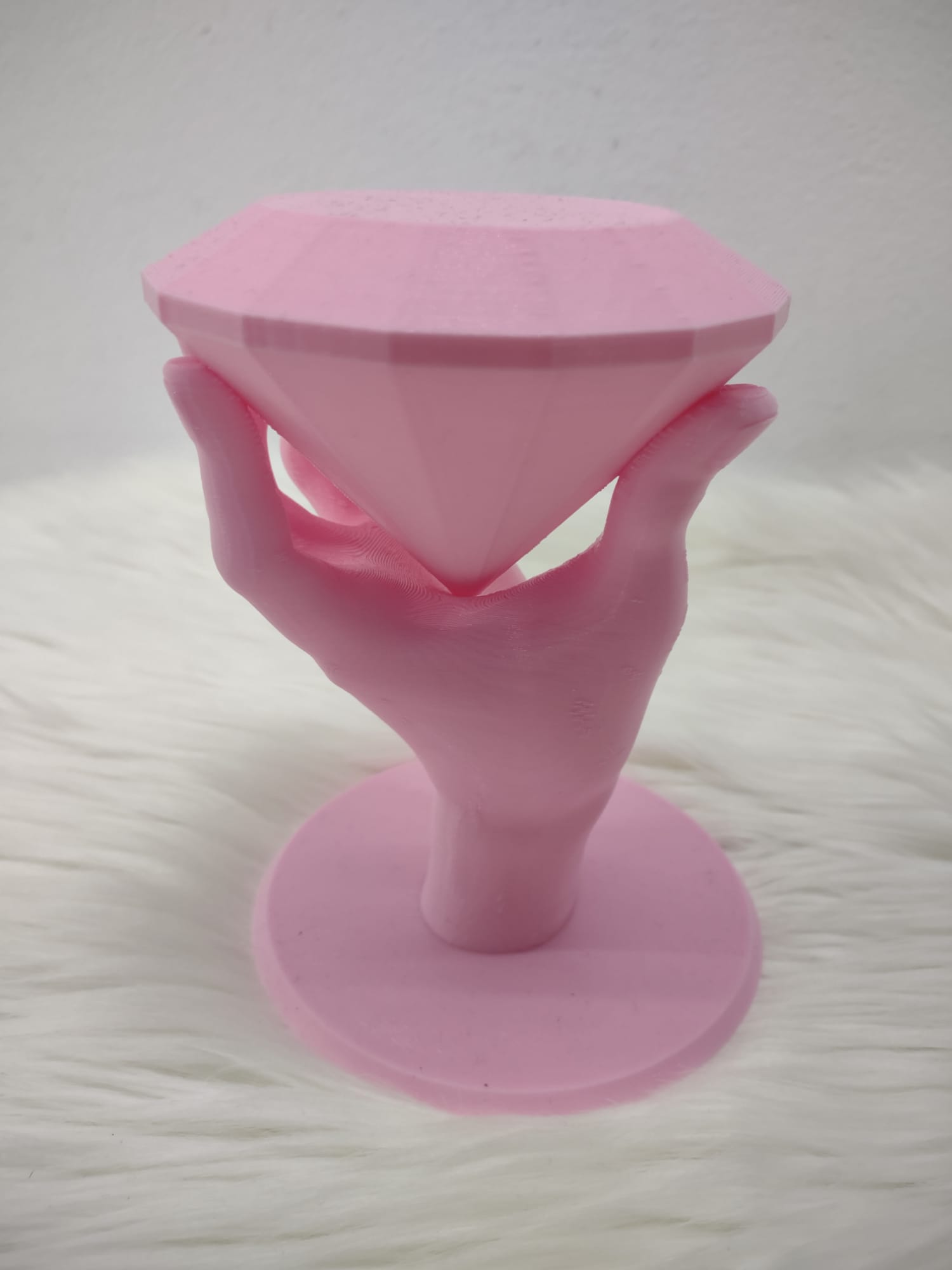 Blank pentru decoratiuni "Mana cu diamant", plastic, printat 3D - imagine 2