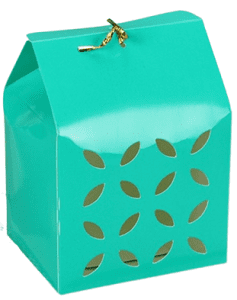Cutie cadou perforata - verde