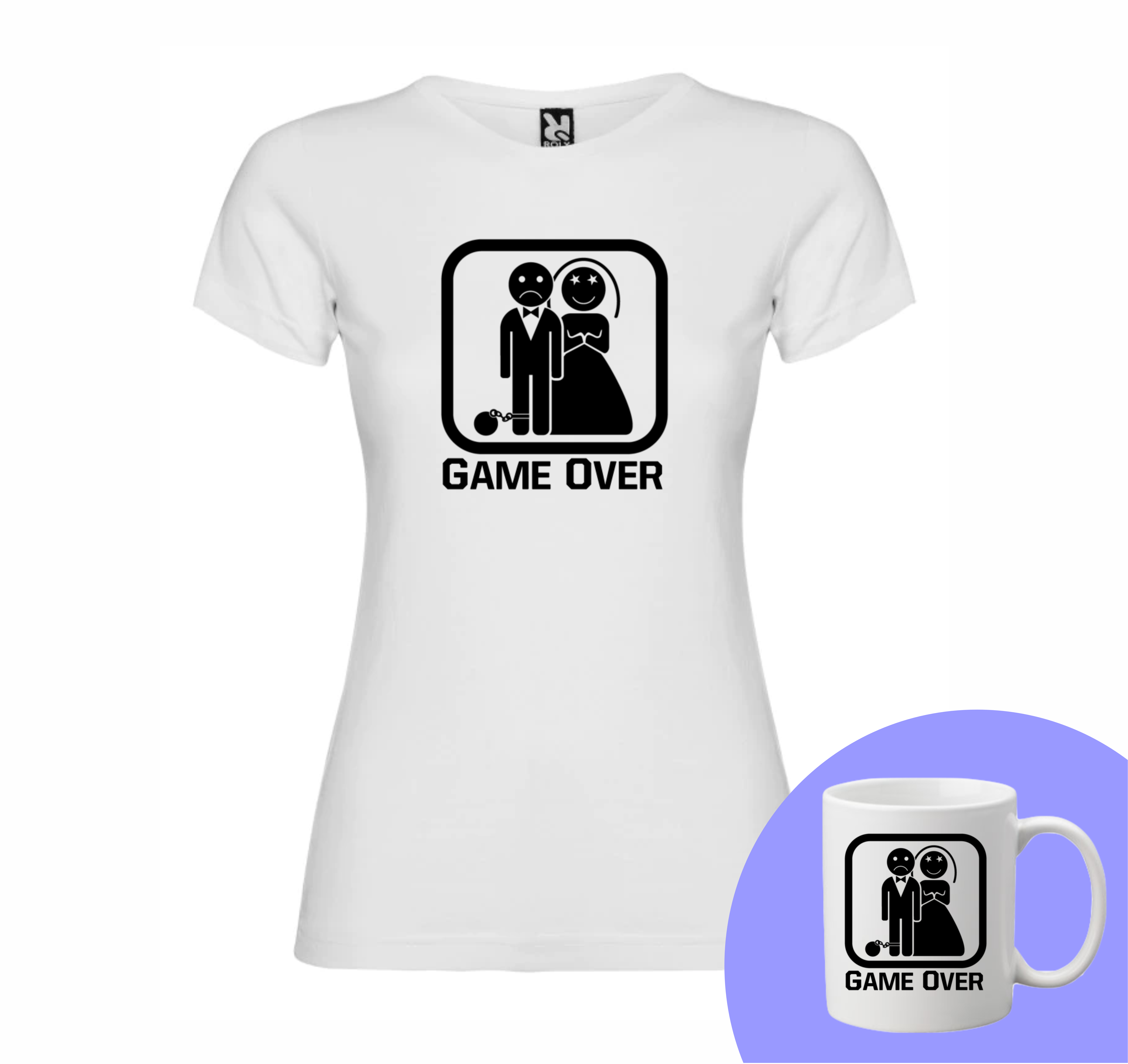 "Game Over" Set Personalizat – Tricou + Cană
